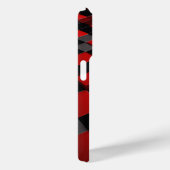 Moderne 3D geometrische blokhoes glanzend felrood Case-Mate iPhone Case (Achterkant / Rechts)