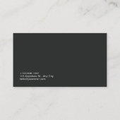 Moderne 3D geometrische gelaagde vierkanten Visitekaartje (Achterkant)