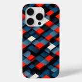 Moderne 3D Geometrische Kubus Hoesje Abstract Diep (Achterkant)