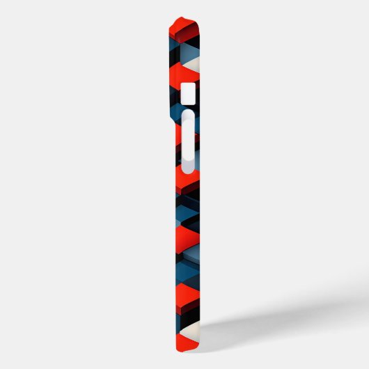 Moderne 3D Geometrische Kubus Hoesje Abstract Diep (Achterkant / Links)