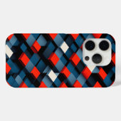 Moderne 3D Geometrische Kubus Hoesje Abstract Diep (Achterkant (horizontaal))
