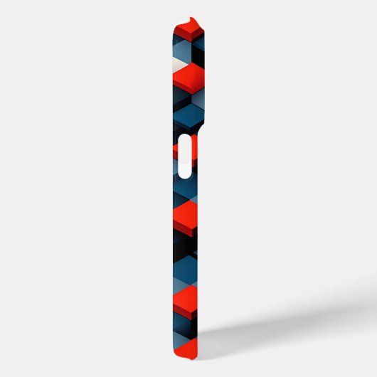 Moderne 3D Geometrische Kubus Hoesje Abstract Diep (Achterkant / Rechts)