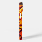 Moderne 3D geometrische lotus telefoonhoes felblau Case-Mate iPhone Case (Achterkant / Rechts)