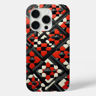Moderne 3D geometrische mandala-hoes - Krachtig ro iPhone 15 Pro Case