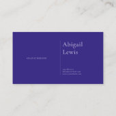Moderne 3D getextureerde geometrische Paarse Visitekaartje (Achterkant)