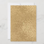 Moderne 3D Gouden Glitter Lief 16e Verjaardag Kaart (Achterkant)