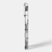 Moderne 3D-grijze en witte kubus telefoonhoes mini Case-Mate iPhone Case (Achterkant / Links)