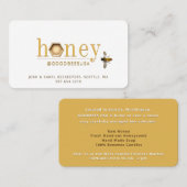 Moderne 3D Honey Hexagon Queen Bee Apiary Beekeepe Visitekaartje (Voorkant / Achterkant)