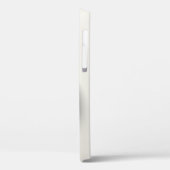 Moderne 3D Letter O Minimalistische Beige Textuur  Case-Mate iPhone Case (Achterkant / Links)
