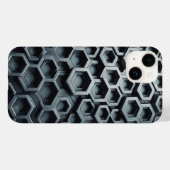 Moderne 3D metalen zeshoekige telefoonhoes - Indus Case-Mate iPhone Case (Achterkant (horizontaal))