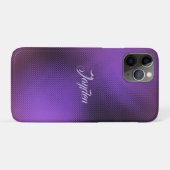 Moderne 3D Paarse Abstracte Geometrische Aangepast Case-Mate iPhone Case (Achterkant (horizontaal))