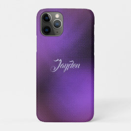 Moderne 3D Paarse Abstracte Geometrische Aangepast Case-Mate iPhone Case