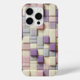 Moderne 3D-pastelblok telefoonhoes Abstracte laven iPhone 15 Pro Case