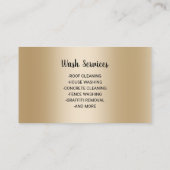 Moderne 3D Power Washer Pressure Wassen Schoonmake Visitekaartje (Achterkant)