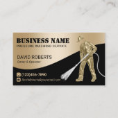 Moderne 3D Power Washer Pressure Wassen Schoonmake Visitekaartje (Voorkant)