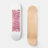 Moderne 3D Roze Doolhof Skateboard Deck (Voorkant)