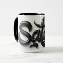 Moderne 3D Salam Groet | Krachtig Zwart & Wit 