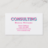 Moderne 3D-schaduwen zien er geel uit in de pop Visitekaartje (Achterkant)