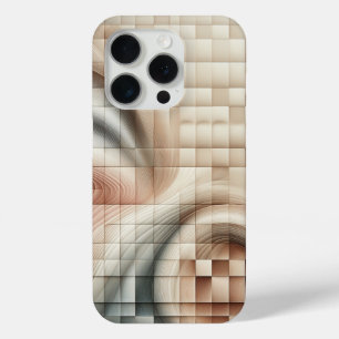 Moderne 3D vloeiende geometrische telefoonhoes - A iPhone 15 Pro Case