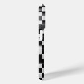 Moderne 3D zwart-wit schaakbord telefoonhoes  Case-Mate iPhone Case (Achterkant / Rechts)