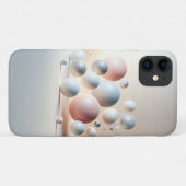 Moderne 3D zwevende bollen kunst - Minimalistische Case-Mate iPhone Case (Achterkant (horizontaal))
