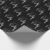 Moderne 400e verjaardag zwarte mannen 40e verjaard cadeaupapier (Hoek)