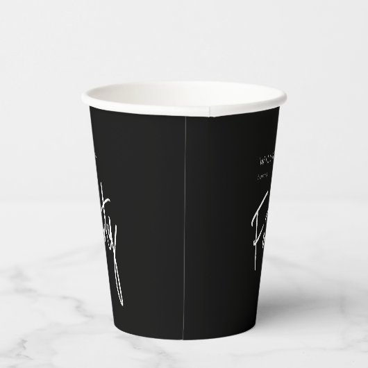 Moderne 400e verjaardag zwarte mannen 40e verjaard papieren bekers (Rechts)