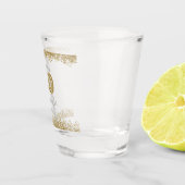 Moderne 40 en Fabulous Gold Gitter op maat Shot Glas (Rechts)