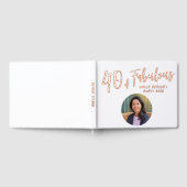 Moderne 40 en fantastische foto 40e verjaardagsfee gastenboek (Volledig)