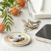 MODERNE 40e 50e Verjaardag 60e Verjaardag NAAM FOT Sleutelhanger (Zijkant)