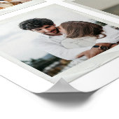 Moderne 40e Jubileum Custom Photo Collage Poster (Hoek)