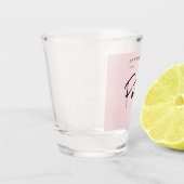 Moderne 40e veertigste verjaardag shot glas (Links)