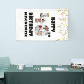 Moderne 40e Verjaardag 7 Fotocollage Getallen Ster Spandoek (Beurs)