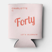 Moderne 40e verjaardag blikjeskoeler (Voorkant)
