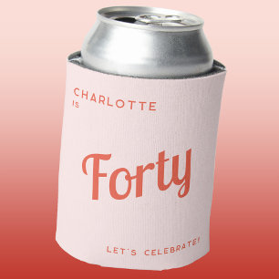 Moderne 40e verjaardag blikjeskoeler