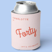 Moderne 40e verjaardag blikjeskoeler