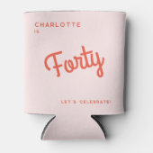Moderne 40e verjaardag blikjeskoeler (Voorkant)