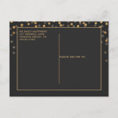 Moderne 40e verjaardag Elegante stijlvolle uitnodi Uitnodiging Briefkaart (Achterkant)