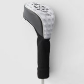 Moderne 40e verjaardag Golf 50e 60e Monogram Golfheadcover (Schuin)