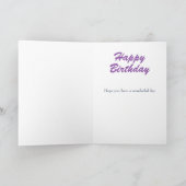 Moderne 40e verjaardag kaart (Binnen)