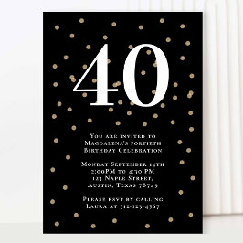 Moderne 40e verjaardag Party uitnodiging