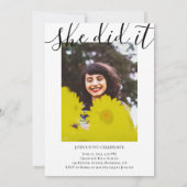 Moderne 4 Afstuderen voor foto-collage ellegant sc Kaart (Achterkant)