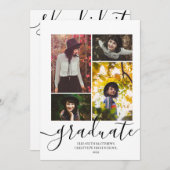 Moderne 4 Afstuderen voor foto-collage ellegant sc Kaart (Voorkant / Achterkant)