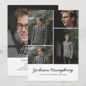 Moderne 4 Afstuderen voor foto-collage ellegant sc Kaart (Voorkant / Achterkant)