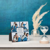 Moderne 4 foto Aangepaste tekst Vaderdag Fotoplaat (Insitu)