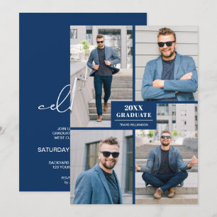 Moderne 4 Foto Afstuderen Kaart