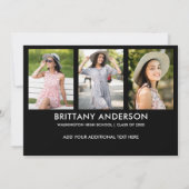 Moderne 4 Foto Afstuderen koninklijke kaart (Achterkant)