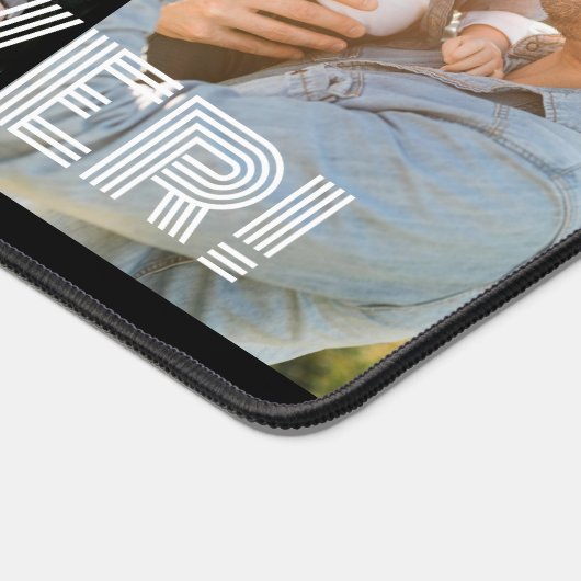 Moderne 4 foto collage beste papa ooit bureaumat (Hoek)