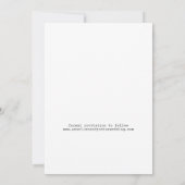 Moderne 4 foto collage simpele typografie bruiloft save the date (Achterkant)