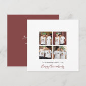 Moderne 4 foto LGBT Gay Liefde Echtgenoot Jubileum (Voorkant / Achterkant)